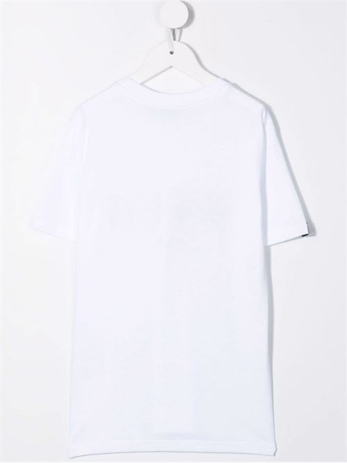 T-shirt bambina bainca con logo MSGM KIDS | MS027862001